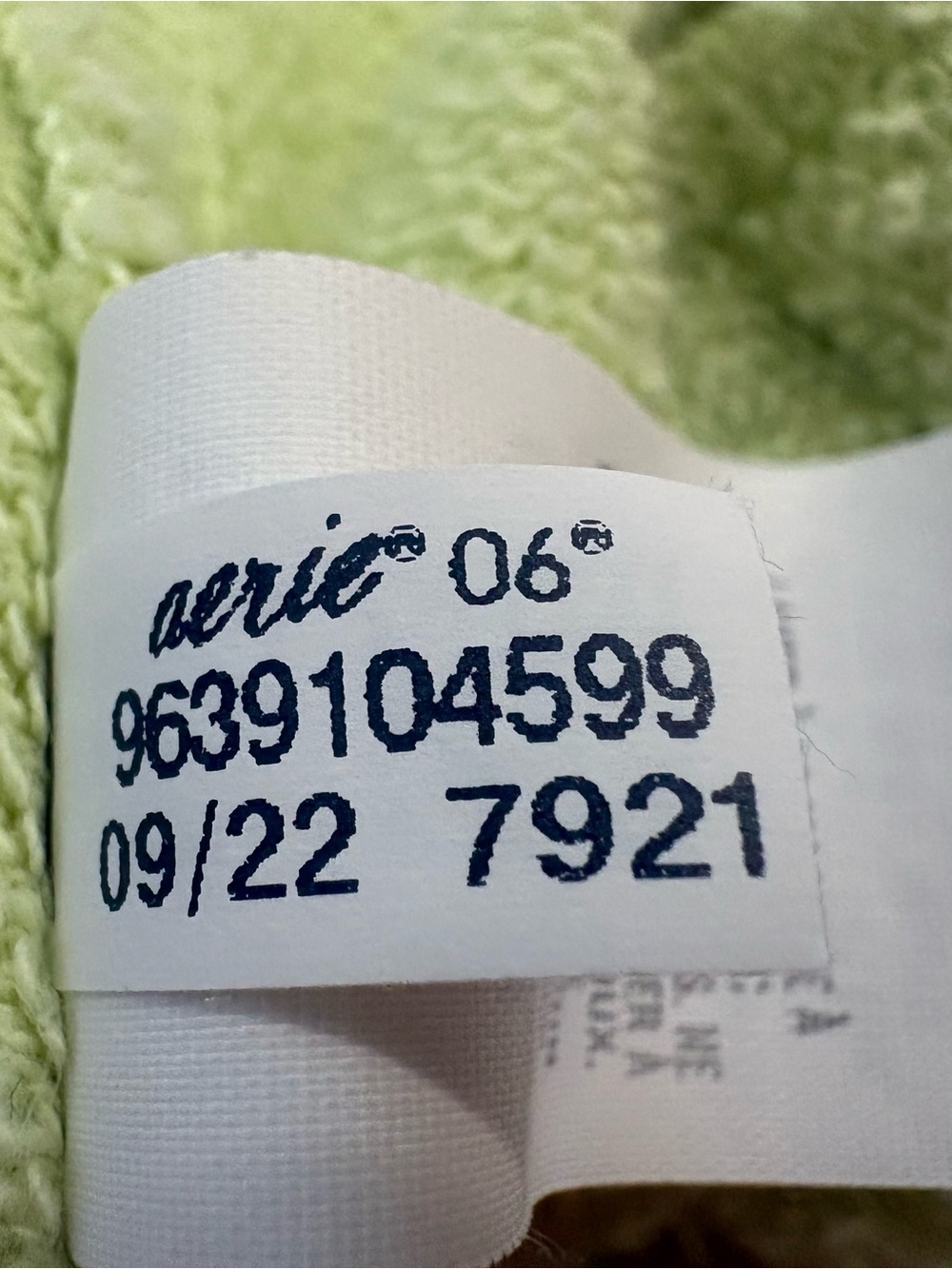 Aerie Poolside Terry Shorts Lime Green L 100% Cotton High Waisted Beach Lounge - Picture 8 of 11